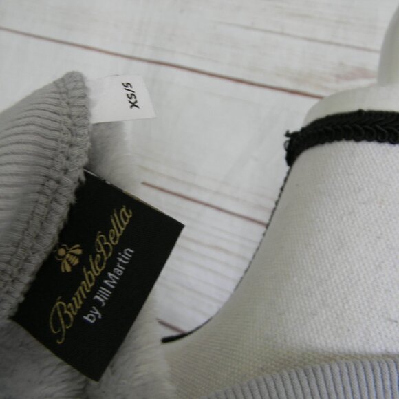 NEW BumbleBella by Jill Martin Velvet Soft Cardigan with Sequin Stars XS/S GREY - Picture 5 of 5